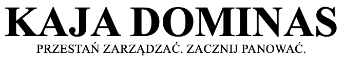 Logotyp Kaja Dominas, Zmieniamy Paradygmaty.